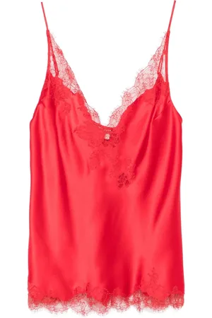 CARINE GILSON Lace-detailed camisole