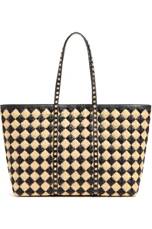 VALENTINO GARAVANI Rockstud embroidered tote bag