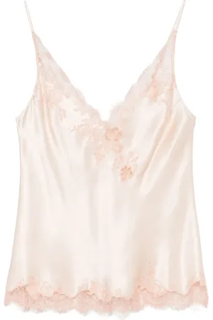 CARINE GILSON Caudry-lace silk camisole