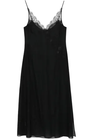 CARINE GILSON Calais-Caudry lace maxi nightdress