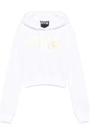 VERSACE Logo-print hoodie