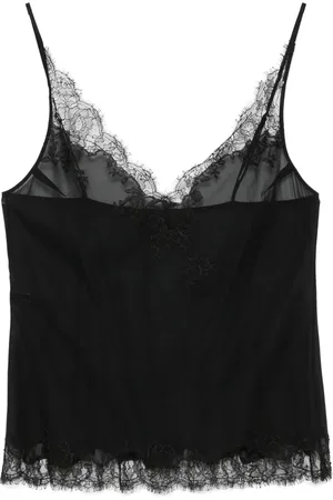 CARINE GILSON Calais-Caudry lace camisole