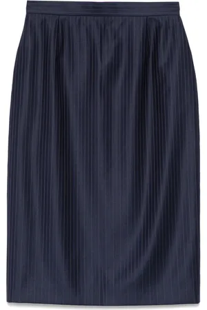 Dior 2010s pinstripe pencil skirt