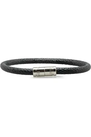 LOUIS VUITTON 2011 Damier Graphite Keep It Bracelet costume bracelet