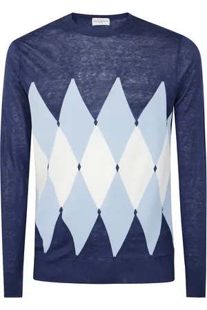 BALLANTYNE Argyle-knit jumper