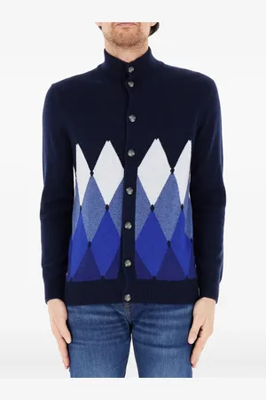 BALLANTYNE Diamond-print cardigan