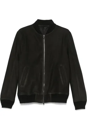 SALVATORE SANTORO Suede bomber jacket