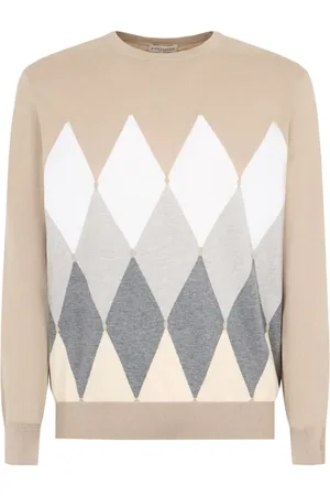 BALLANTYNE Diamond-print jumper