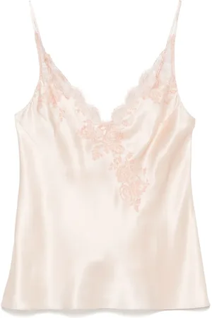 CARINE GILSON Caudry-lace silk camisole
