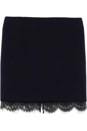 Dior 2010s lace-trim skirt