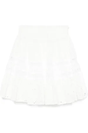 Maje Broderie anglaise mini skirt