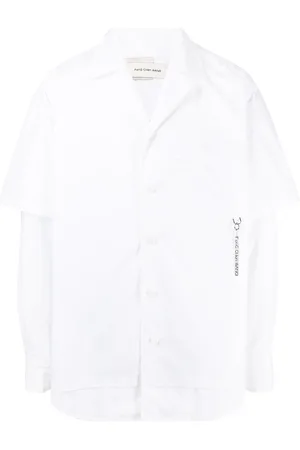 Feng Chen Wang Layered logo charm shirt