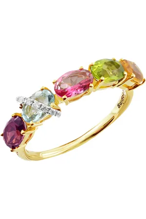 Brumani 18K yellow Looping Colors multi-stone ring