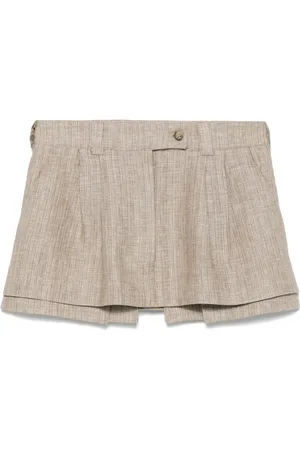 PNK Lurex-detail mini skirt