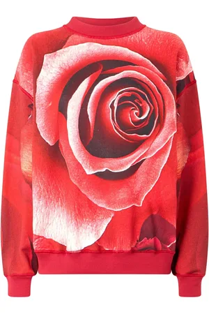 Roberto Cavalli Rose-print sweatshirt