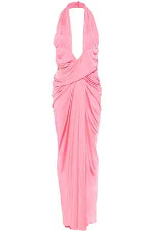 Moschino Draped halterneck maxi dress