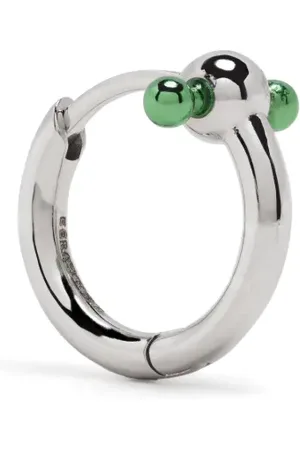 Eera 18kt white gold Bar mini hoop earring