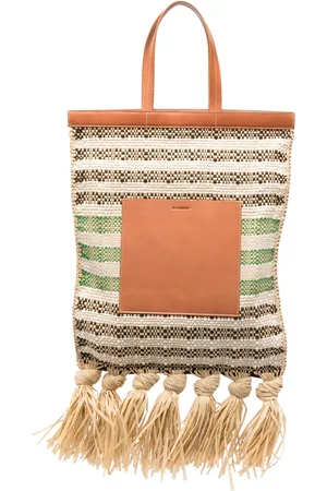 Jil Sander Shopper woven tote bag