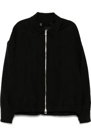 SONGZIO Striped collared jacket