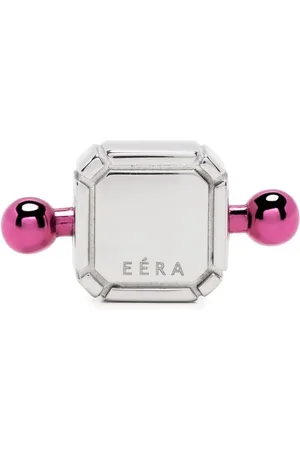 Eera 18kt white gold Square Bar stud earring