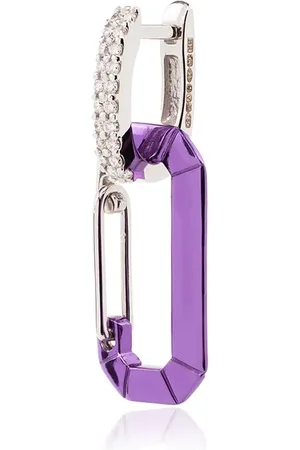 Eera 18kt white gold Chiara diamond-embellished earring