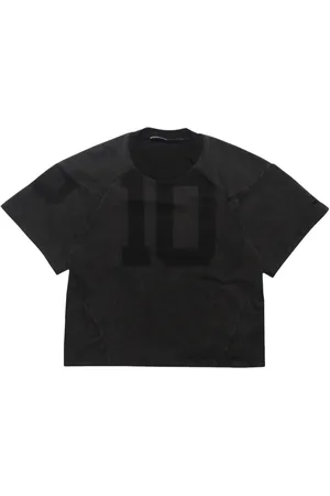Spencer Badu Jersey crop T-shirt