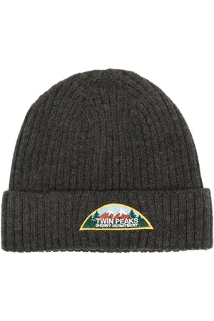 UNDERCOVER Logo-embellishment beanies
