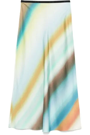 Paul Smith Watercolour-effect midi skirt