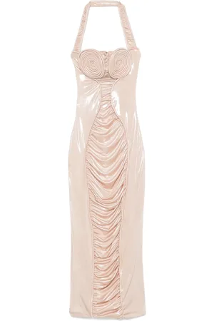 MITILIANE COUTURE Spiral-cup maxi dress