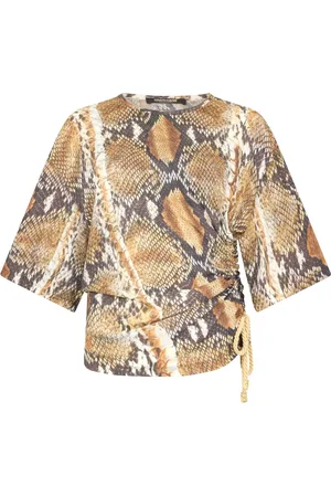Roberto Cavalli Snakeskin-print t-shirt