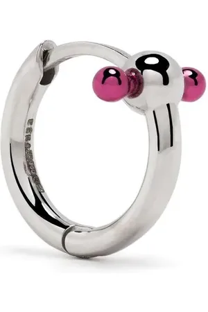 Eera 18kt white gold Bar mini hoop earring