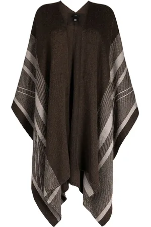 Voz Striped fine-knit duster
