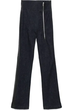 MITILIANE COUTURE Leather-trim jeans