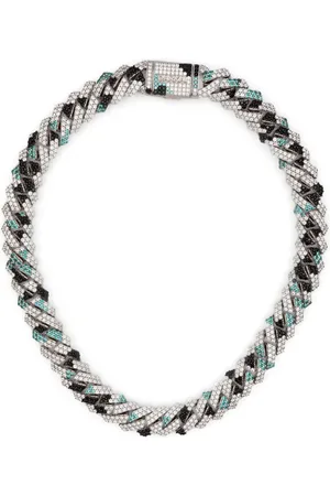 DARKAI Camouflage pavé necklace