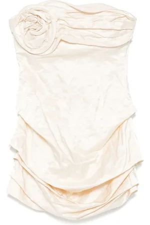 MAGDA BUTRYM Floral-appliqué mini dress