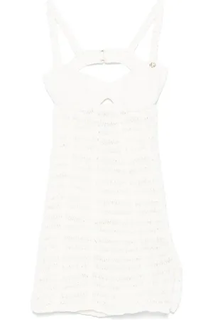 Casablanca Crochet bustier mini dress