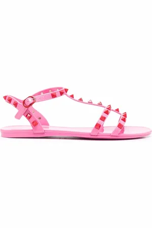 VALENTINO GARAVANI Rockstud cage flat sandals