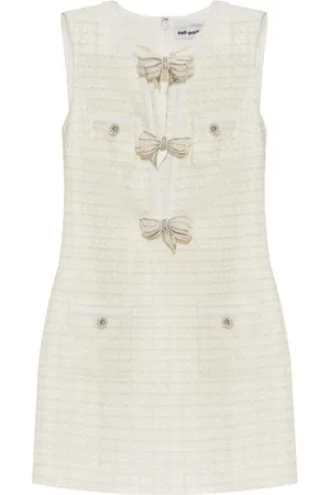 Self-Portrait Bouclé mini dress