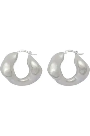 Jil Sander Organic shape brass earrings
