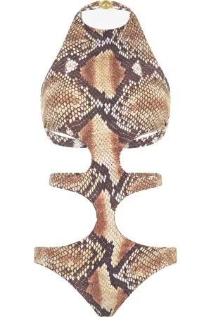 Roberto Cavalli Python swimsuit