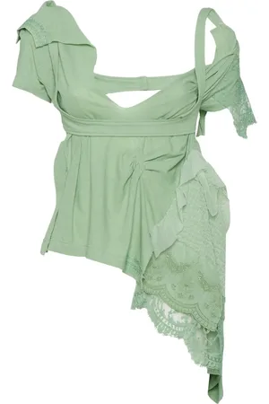Dsquared2 Embroidered asymmetric top