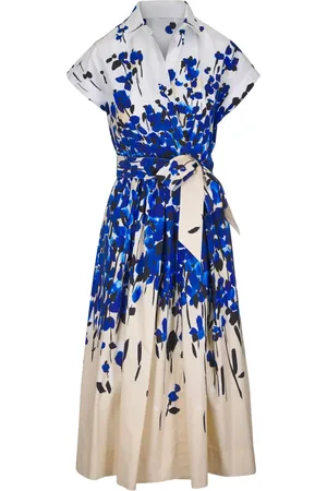 SARA ROKA Floral-print midi dress