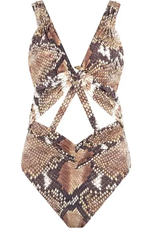 Roberto Cavalli Snake-print swimsuit