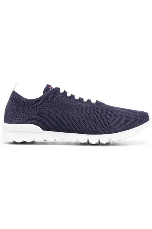 Kiton Logo-embroidered knit sneakers