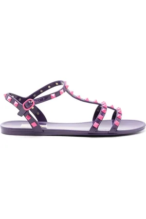 VALENTINO GARAVANI Rockstud-embellished flat sandals