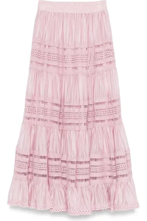 CENERE GB A-line maxi skirt