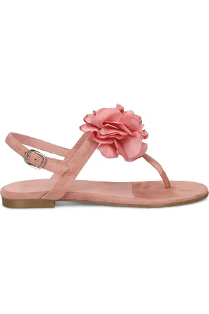 Pretty Ballerinas Flower-detailing sandals