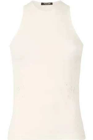 Roberto Cavalli Perforated-embellished top