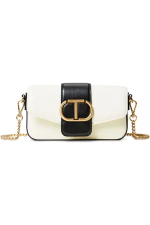 Twin-Set Oval T leather shoulder bag