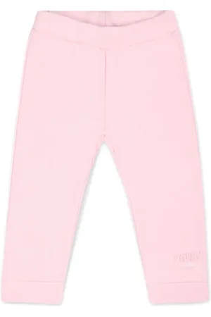 Fendi Logo-appliqué cotton leggings